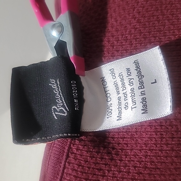 HARLEY DAVIDSON Long Sleeve Thermal Shirt XL Maroon Bikercore Graphic Tee EUC - Picture 11 of 13